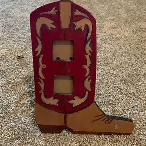 Picture frame cowboy boot